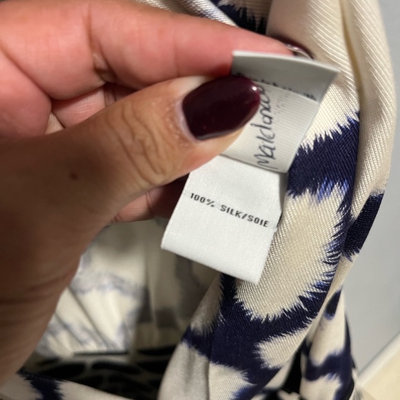 Diane Von Furstenberg 100% Silk Wrap Dress Size 8 - Picture 5 of 9